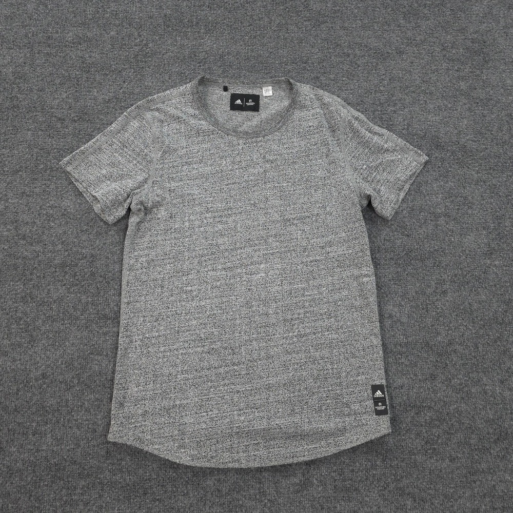 Adidas Shirt Womens Small Gray Reigning Champ Performance Tee Gym Run Training